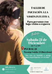 cartel taller gratuito visión intuitiva comision inverstigacion